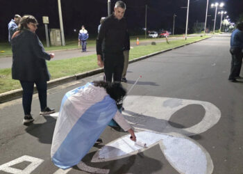 Se realizó en Pueblo Leibig la Vigilia por el dia Nacional de la Memoria, por la Verdad y la Justicia.