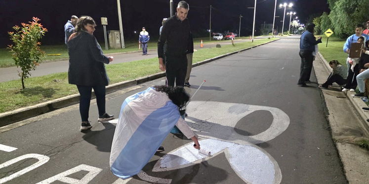 Se realizó en Pueblo Leibig la Vigilia por el dia Nacional de la Memoria, por la Verdad y la Justicia.