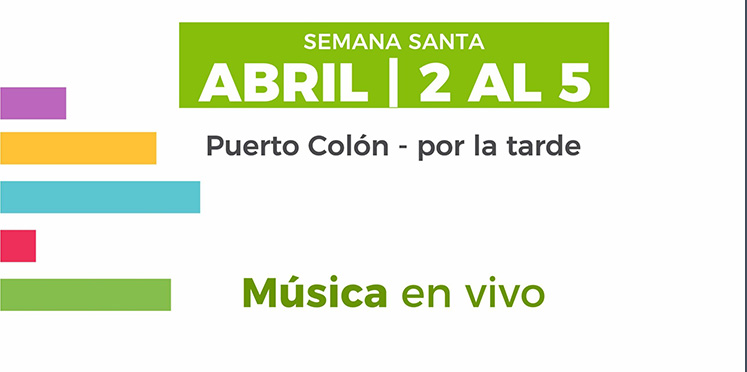 Colón presenta la grilla de música en vivo para Semana Santa en el Puerto