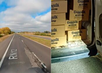 «Piratas del asfalto en la ruta 12, hubo persecución, fueron capturados en Ceibas Entre Rios»