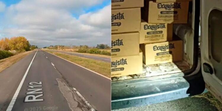 «Piratas del asfalto en la ruta 12, hubo persecución, fueron capturados en Ceibas Entre Rios»