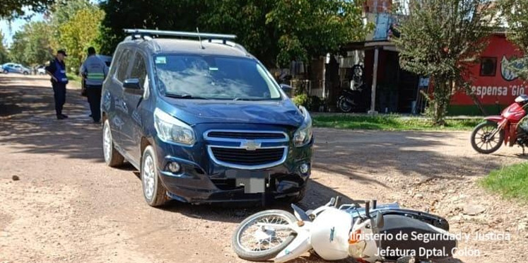 Siniestro vial con lesiones graves en Colón