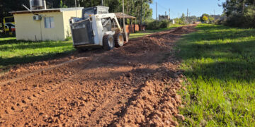 Liebig: Mejoras en calles y caminos en la localidad