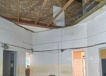 Tras el desprendimiento de un techo, comienzan las reparaciones en el Hospital Centenario de Gualeguaychú