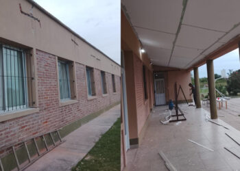 En Feliciano avanzan intervenciones edilicias en una escuela rural