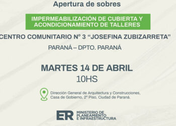 Se ejecutarán trabajos edilicios en Centro Comunitario educativo de Paraná