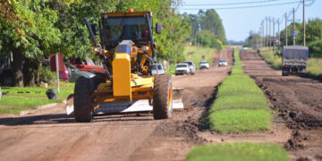 Villa Elisa: Trabajos de mantenimiento y repaso de calles