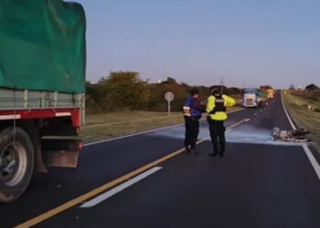 Tragedia vial en Ruta 12: murió un motociclista tras un choque con un camión