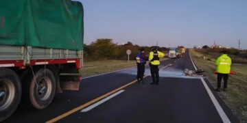Tragedia vial en Ruta 12: murió un motociclista tras un choque con un camión