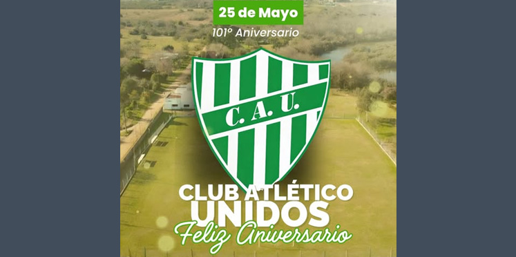101° aniversario del Club Atlético Unidos en Pueblo Liebig