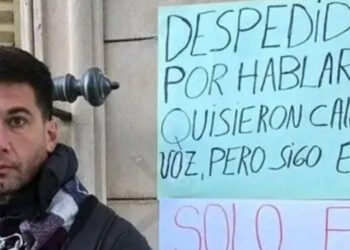 Gualeguay: cocinero escolar lleva nueve días encadenado tras ser despedido