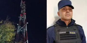 Un policía escaló una torre y convenció a un joven de descender sano y salvo en Urdinarrain