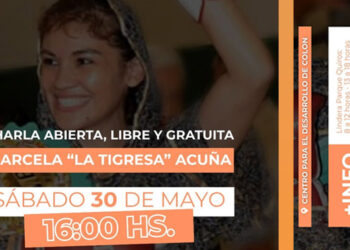La múltiple campeona mundial de Boxeo Marcela Acuña en Colón