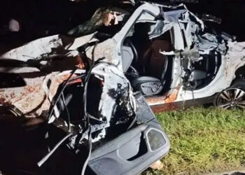 Un caballo suelto provocó un fuerte choque en la Autovía Artigas y un camionero volcó