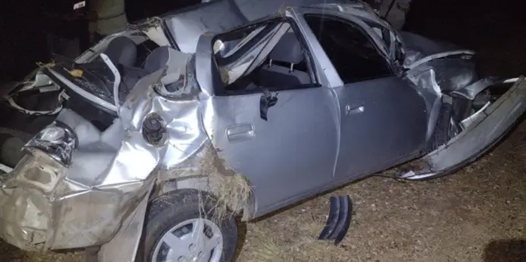En la ruta de la muerte: un automovilista sufrió un violento despiste