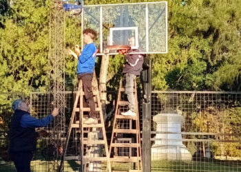 Colón: Se renovaron los tableros de básquet del Parque Quirós