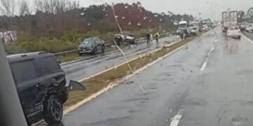 Cuatro víctimas fatales en choque múltiple en la Isla Talavera, RN 12