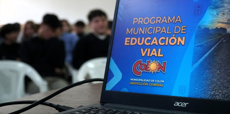 Colón dio inicio a la Semana de la Educación Vial con charlas de concientización en escuelas secundarias