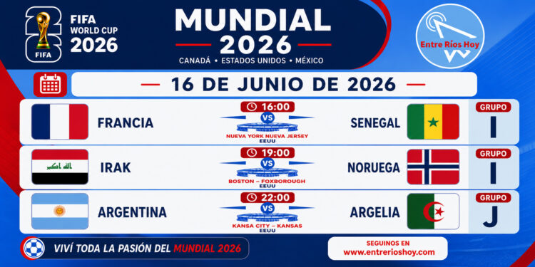 Hoy arranca el Mundial para la Selección Argentina