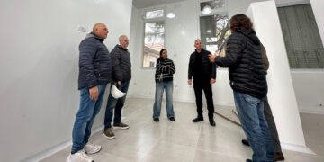 Walser recorrió las obras del Hospital San Benjamín: avanza la nueva sala de internación y la Sala Oncológica entra en su etapa final