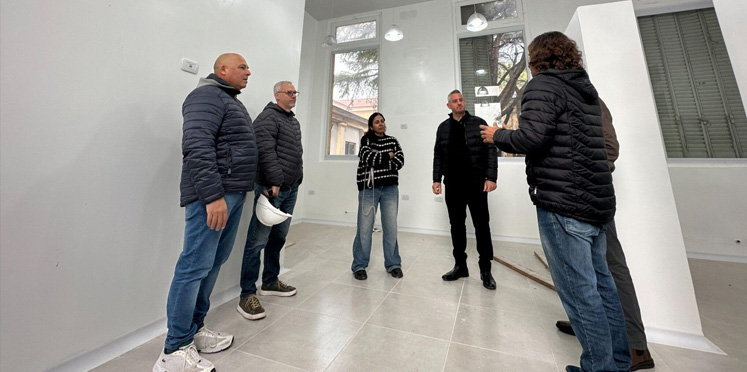 Walser recorrió las obras del Hospital San Benjamín: avanza la nueva sala de internación y la Sala Oncológica entra en su etapa final