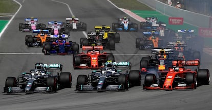 «F1, Hamilton le devuelve la alegria a Ferrari y festeja su victoria 106 en grandes premios»