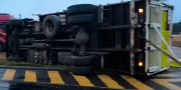 Otro vuelco en la Autovía 14 que pudo terminar en tragedia