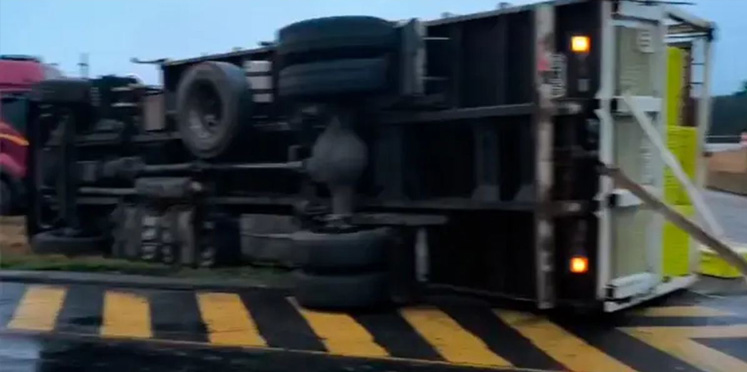 Otro vuelco en la Autovía 14 que pudo terminar en tragedia
