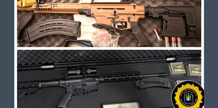 Armas de fuego de grueso calibre fueron secuestradas en un allanamiento en Colón