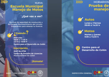 La Municipalidad de Colón pone en marcha una Escuela Municipal de Manejo de Motos
