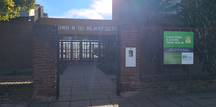 En Santa Elena se realizarán obras en la escuela primaria nº 101 que beneficiarán a más de 280 estudiantes