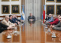 Frigerio se reunió con los gremios para analizar la crisis de Granja Tres Arroyos