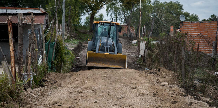 Paraná: Plan Calle a Calle: La segunda etapa ya se ejecuta en Bajada Grande