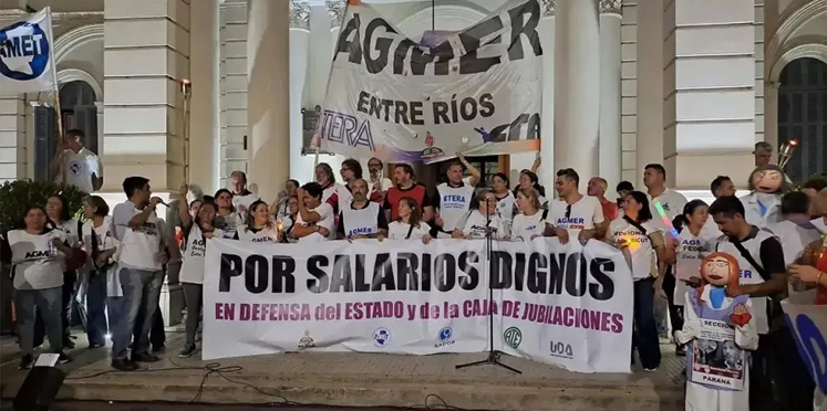 AGMER lleva adelante el séptimo paro docente: reclaman mejoras salariales y rechazan la reforma previsional