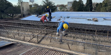 Finalizó la primera etapa de reparación de los techos de la Terminal de Ómnibus de Colón