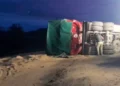 ¨Vuelco de un camión en la RN 18 el conductor resultó herido¨