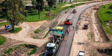 Más de 58 por ciento de avance en el acceso norte a Concepción del Uruguay