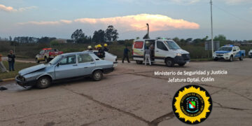 Colisión en el acceso a Ubajay dejó como saldo a un conductor herido