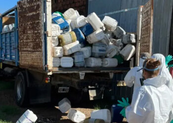 Clausuraron predio en Rosario del Tala y le impusieron multa por acopio ilegal de envases de fitosanitarios