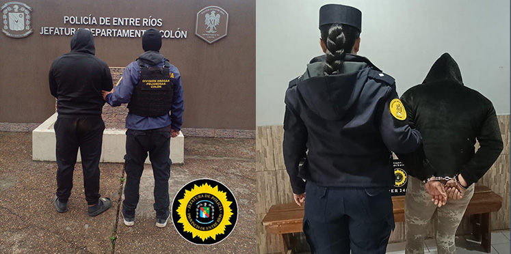 Golpe al narcomenudeo en Colón: tres allanamientos simultáneos dejaron dos detenidos y el secuestro de droga, vehículos y dinero