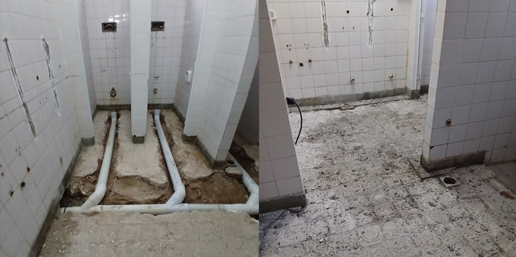 Se ejecutan obras de emergencia en escuela secundaria de Basavilbaso