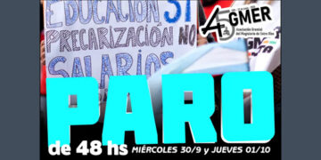 AGMER rechazó la propuesta salarial y llama al PARO por 48 hs.