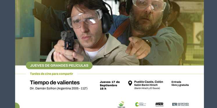 El ciclo Jueves de Grandes Películas brindará una función en Pueblo Cazés