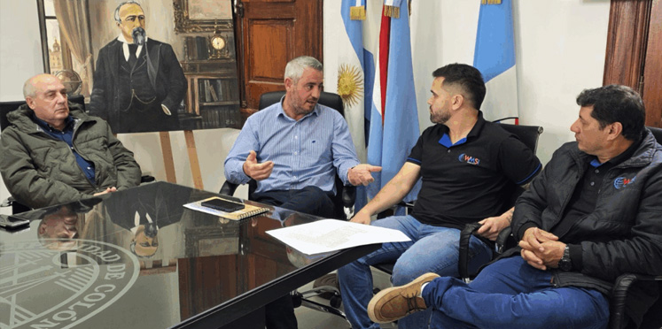 Fue recibida en la Municipalidad empresa brasileña que proyecta instalarse en el Parque Industrial Mixto de Colón