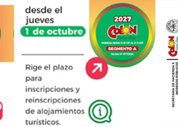 Inscripción y reinscripción de alojamientos turísticos para la Temporada 2027 en Colón