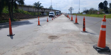 Finalizó la primera etapa de repavimentación del Puente Mitre y las obras se retomarán el lunes