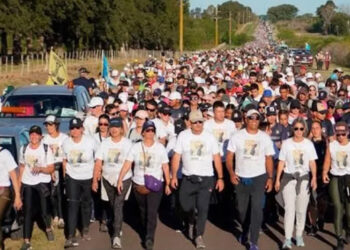 La Peregrinación de los Pueblos transita sus últimos kilómetros y llegará a las 18 a Paraná