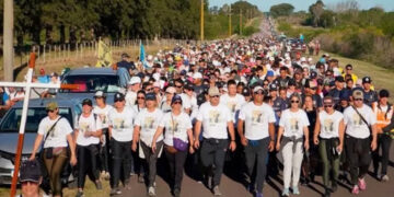 La Peregrinación de los Pueblos transita sus últimos kilómetros y llegará a las 18 a Paraná