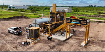 Comenzó la instalación y conexión de la nueva Planta Asfáltica en Villaguay