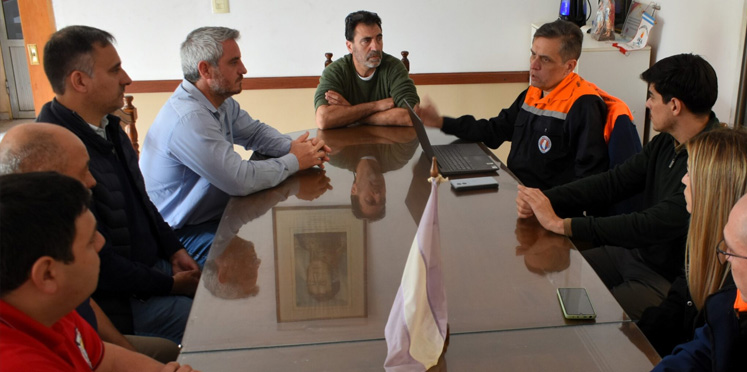 Colón fortalece la prevención y coordinación junto a Defensa Civil provincial y Bomberos Voluntarios